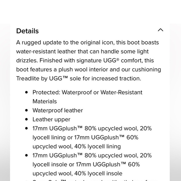 UGG Essential Short Leather Boot Sz 10 Black Water Resistant - Picture 2 of 13